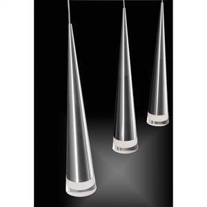 Lampada LED a sospensione Gota Alluminio Color argento