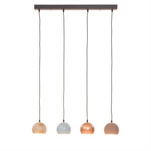 Hanglamp Harwell staal - 4 lichtbronnen