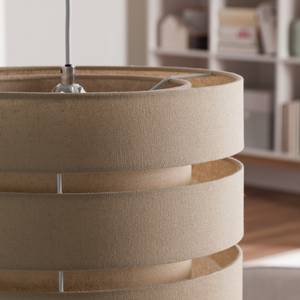 Suspension Hek Coton / Métal - 1 ampoule - Beige