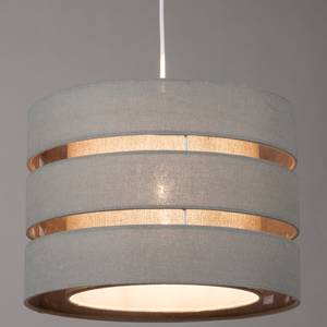 Lampada a sospensione Hek cotone / metallo - 1 luce - Grigio pietra