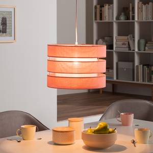 Lampada a sospensione Hek cotone / metallo - 1 luce - Rosa