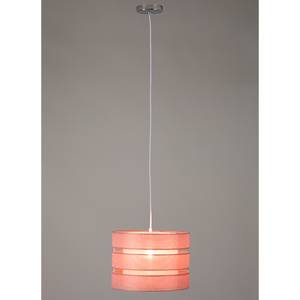 Hanglamp Hek katoen/metaal - 1 lichtbron - Roze