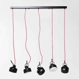 Hanglamp Fabbrica Dining Black zwart metaal/ijzer 5 lichtbronnen