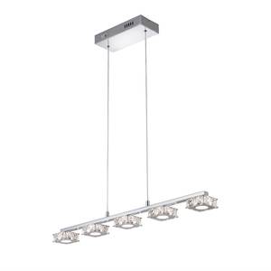 Suspension LED Jola Acier / Fer Argenté