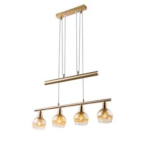 Suspension LED Lara Verre / Métal - 4 ampoules