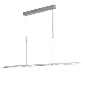 LED-hanglamp Loder metaal/zilverkleurig glas