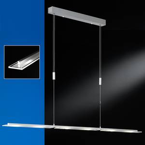 Suspension LED Loder Métal / Verre Argenté