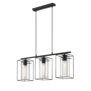 Hanglamp Loncino II rookglas / staal - 3 lichtbronnen