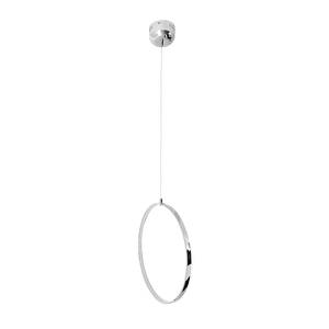 Hanglamp Loop Line by Näve zilverkleurig aluminium