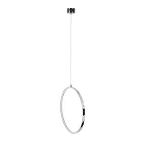 Hanglamp Loop Line by Näve zilverkleurig aluminium