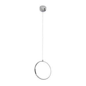 Hanglamp Loop Line by Näve metaal/zilverkleurig kunststof