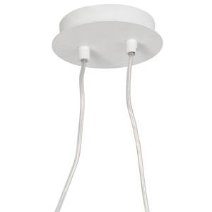 Hanglamp Mailand metaal/wit glas 2 lichtbronnen