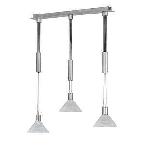 Hanglamp MAINE metaal/glas 3 lichtbronnen