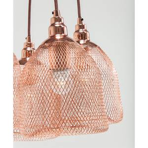 Suspension Mesh Métal Marron 5 ampoules