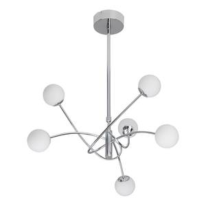 Hanglamp Mirella zilverkleurig metaal 6 lichtbronnen