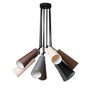 Hanglamp Multi Speaker katoen/staal - 10 lichtbronnen