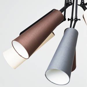 Hanglamp Multi Speaker katoen/staal - 10 lichtbronnen