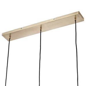 Hanglamp Nasp glas/messingkleurig - 3 lichtbronnen