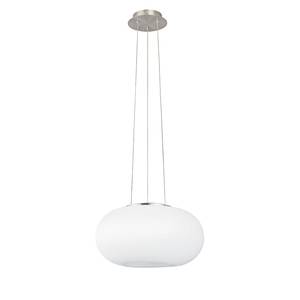 Hanglamp Optica opaalglas/staal - 2 lichtbronnen - Diameter lampenkap: 35 cm