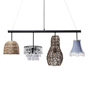 Hanglamp Parecchi Mix I rotan/metaal - 4 lichtbronnen