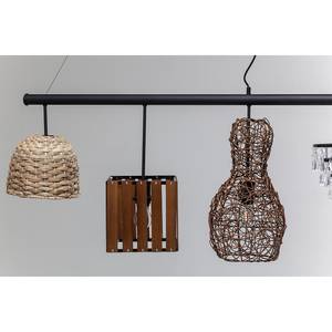 Pendelleuchte Parecchi Mix II Rattan / Metall - 5-flammig