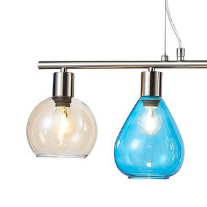 Hanglamp Pesaro glas/ijzer - 5 lichtbronnen