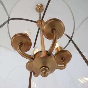 Hanglamp Pimpernel 4 lichtbronnen gebruind messingkleurig