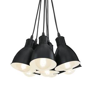 Hanglamp Priddy I staal - 7 lichtbronnen - Zwart