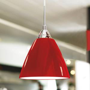 Lampada a sospensione Read Metallo rosso - Abat-jour diametro: 14 cm