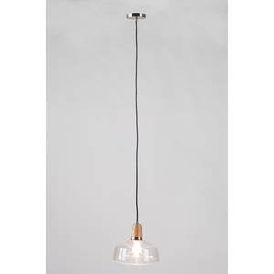 Hanglamp Aidu glas/massief eikenhout - 1 lichtbron