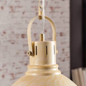 Suspension Saiki Métal - 1 ampoule - Beige / Jaune