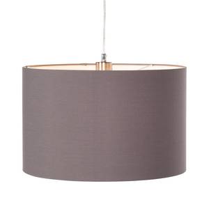 Lampada a sospensione Shima Tessuto/Metallo - 1 luce - grigio / bianco