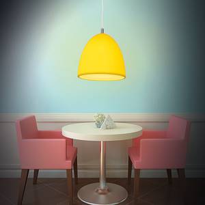 Lampada a sospensione Tepsa Silicone - 1 luce - Giallo