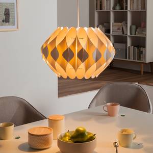 Lampada a sospensione Skulpa cotone / metallo - 1 luce - Bianco crema