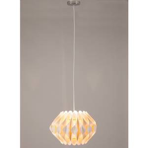 Lampada a sospensione Skulpa cotone / metallo - 1 luce - Bianco crema