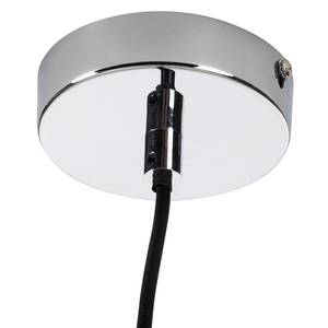 Lampada a sospensione Skulpa cotone / metallo - 1 luce - Grigio scuro