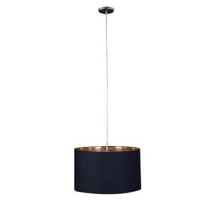 Suspension Solaris Tissu / Matière synthétique - 3 ampoules - Noir