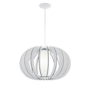 Hanglamp Stellato 2 massief essenhout - 1 lichtbron - Wit - Breedte: 50 cm