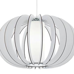 Hanglamp Stellato 2 massief essenhout - 1 lichtbron - Wit - Breedte: 50 cm