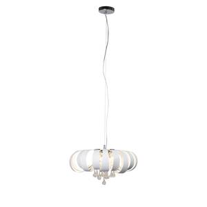 Hanglamp Stradivari staal - 6 lichtbronnen - Wit