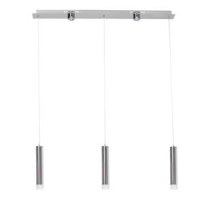 Suspension Style II Métal / Matériau synthétique Argenté 1 ampoule