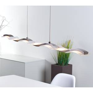 Hanglamp Surf metaal/zilverkleurig kunststof 7 lichtbronnen