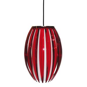 Hanglamp Tentacle kunststof/rood glas 1 lichtbron