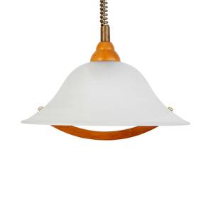 Hanglamp Torbole glas/hout 1 lichtbron