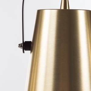 Hanglamp Trend Buckets aluminium/ijzer - 4 lichtbronnen - Messing/Zwart