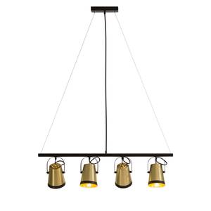 Lampada a sospensione Trend Buckets alluminio / ferro - 4 luci - Ottone / Nero