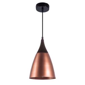 Lampada a sospensione Veera Color rame 1 luce