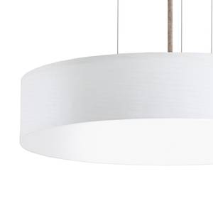 LED-hanglamp Veneli 1 lichtbron - Essenhouten wit - Diameter: 50 cm