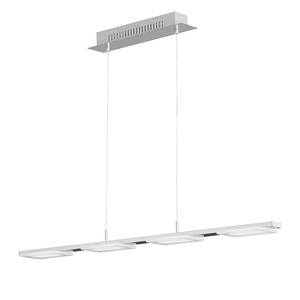 Plafondlamp VERSO metaal/glas 4 lichtbronnen