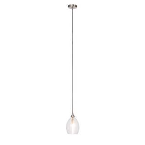 Hanglamp Vess glas/ijzer - 1 lichtbron